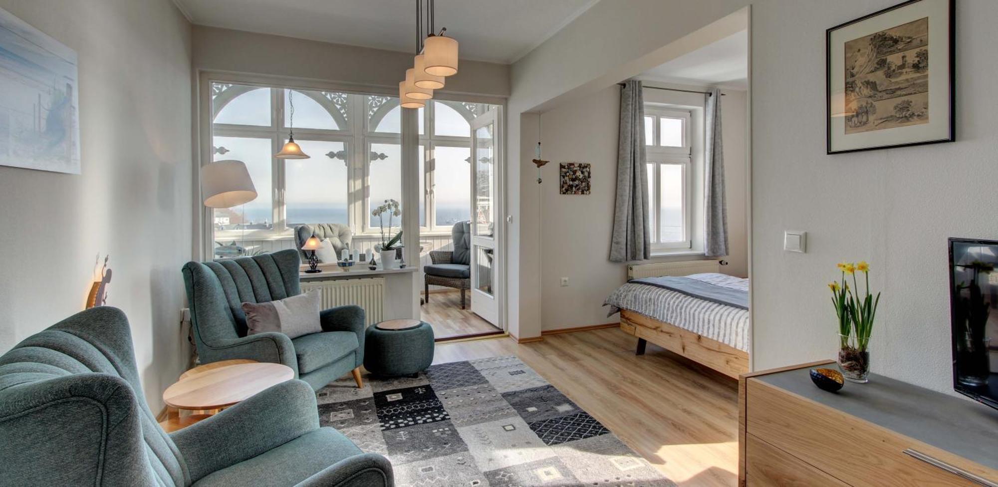 Villa Fernsicht - Wohnung Nr 1 - Mit Meerblick Sassnitz Extérieur photo